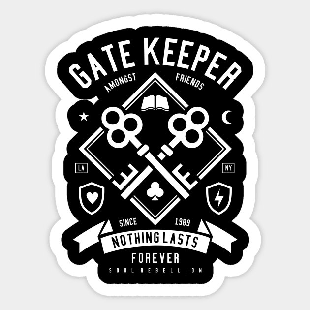 Gate Keeper Amongst Friends Sticker by Z1